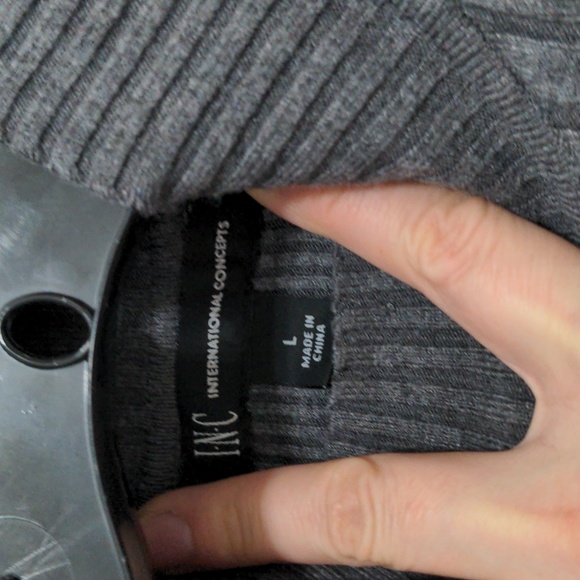 International Concepts - Size Large - Gray Turtleneck Sweater - Picture 4 of 4